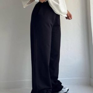شلوار بگ اسلش گلکسی پنبه‌ای قد ۱۱۰ رنگ مشکی