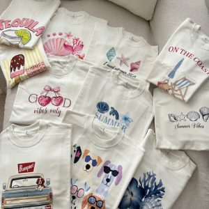تیشرت باکسی سفید پینترستی print